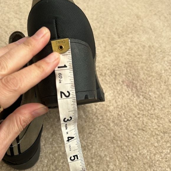 New Dr. Scholls Ankle Boots Block Heel Comfort Taupe Size 8 - Picture 5 of 7